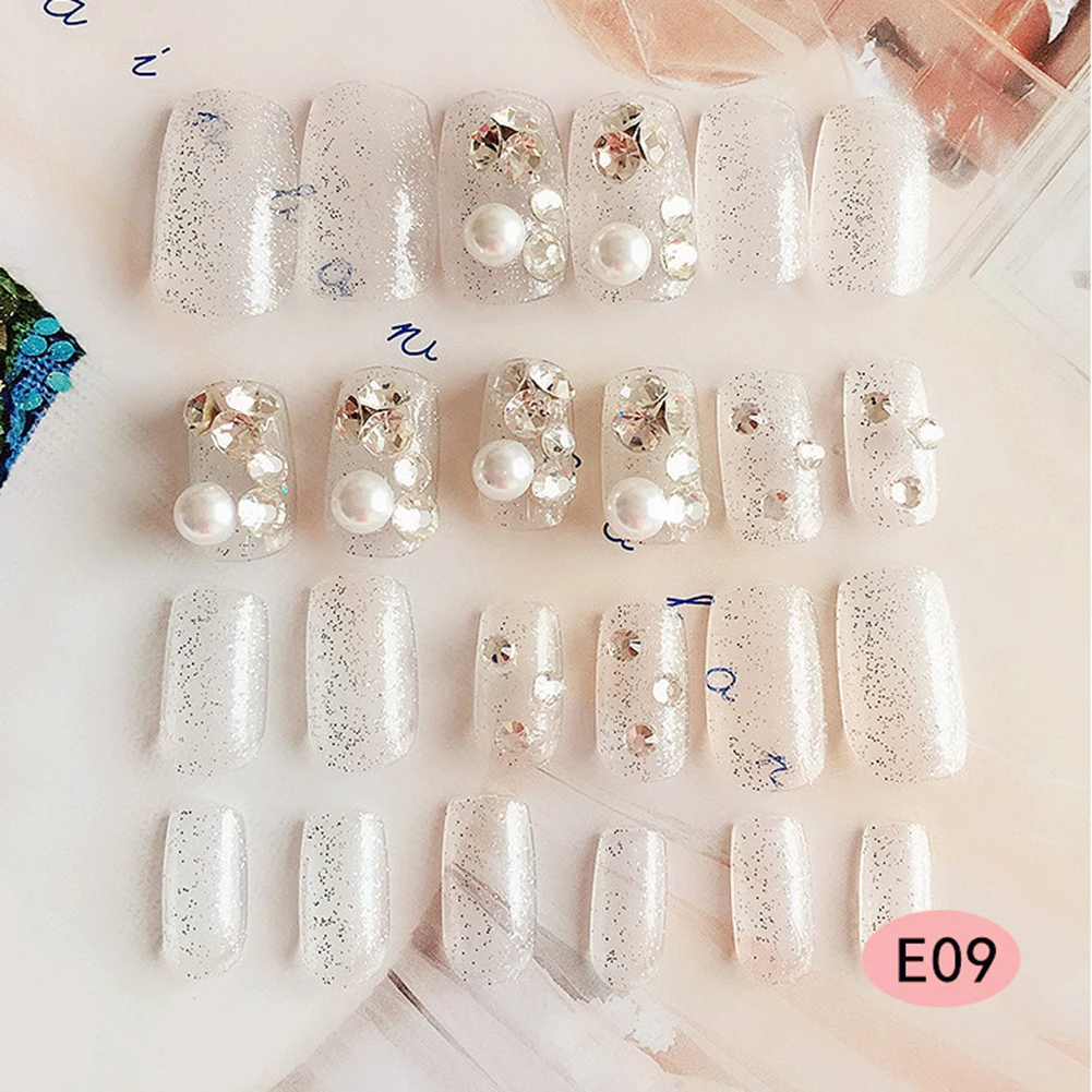 24pcs colle faux ongles False Nail with Diamonds Nail Tips Art Design Artificial Fake Nails with Glue Stickers nep nagels
24pcs colle faux ongles False Nail with Diamonds Nail Tips Art Design Artificial Fake Nails with Glue Stickers nep nagels