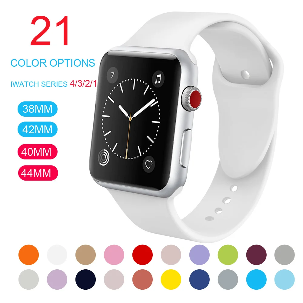 New Breathable Silicone Sports Band for Apple Watch 5 4 3 2 1 42MM 38MM rubber strap bands for Nike+ Iwatch 4 3 40mm 44mm
New Breathable Silicone Sports Band for Apple Watch 5 4 3 2 1 42MM 38MM rubber strap bands for Nike+ Iwatch 4 3 40mm 44mm