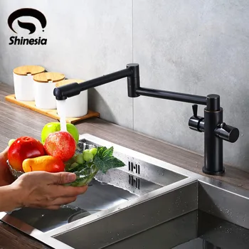 Oil Rubbed Bronze Solid Brass Long Spout Kitchen Sink Faucet Double Handles 360 Degree Rotating Mixer Tap
Oil Rubbed Bronze Solid Brass Long Spout Kitchen Sink Faucet Double Handles 360 Degree Rotating Mixer Tap
