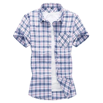 Men's Shirt Summer New Cotton Classic Plaid Short Sleeve Slim Plus size Men's Shirt / Urban Professional Shirt Asian Size M-7XL
Men's Shirt Summer New Cotton Classic Plaid Short Sleeve Slim Plus size Men's Shirt / Urban Professional Shirt Asian Size M-7XL