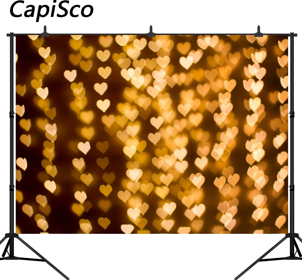 Capisco photo background golden hearts love Valentine'S Day for newborn backdrop for wedding photography photocall vinyl
Capisco photo background golden hearts love Valentine'S Day for newborn backdrop for wedding photography photocall vinyl