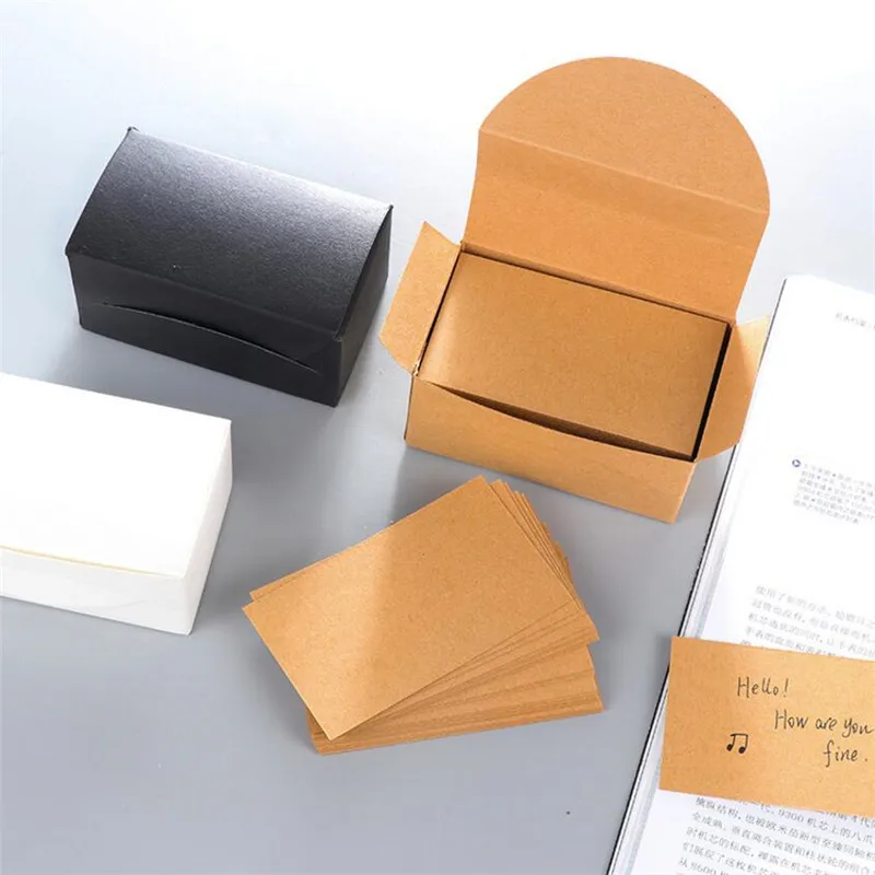 100pcs=1 boxes Writing Memo Pads Notepad Study Word Cards Message card Stationery Recite Office Suppliy 3colors Kraft Paper
100pcs=1 boxes Writing Memo Pads Notepad Study Word Cards Message card Stationery Recite Office Suppliy 3colors Kraft Paper