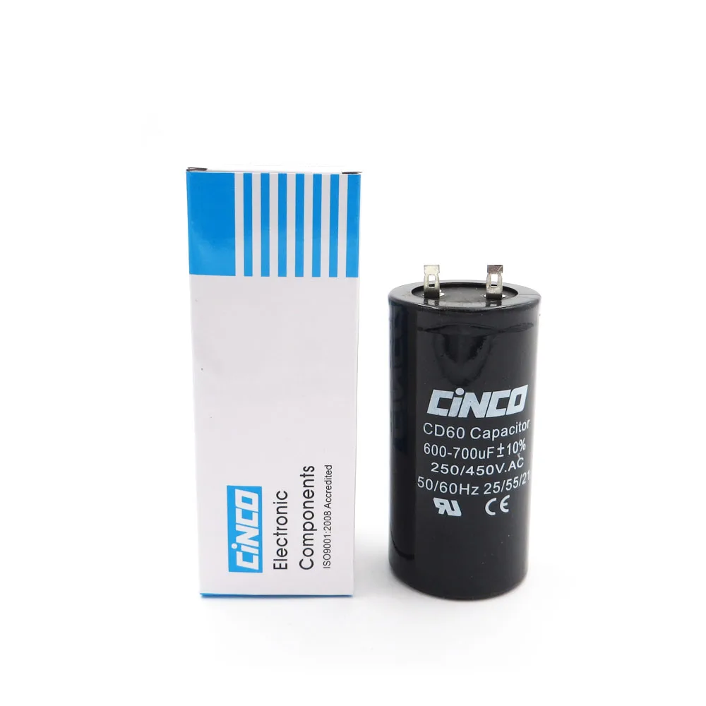 600MFD 700MFD 250V 450V AC Appliance Motor Start Run Capacitor CD60 Air Compressor Capacitors Heavy Duty Electric Motor Starting
600MFD 700MFD 250V 450V AC Appliance Motor Start Run Capacitor CD60 Air Compressor Capacitors Heavy Duty Electric Motor Starting