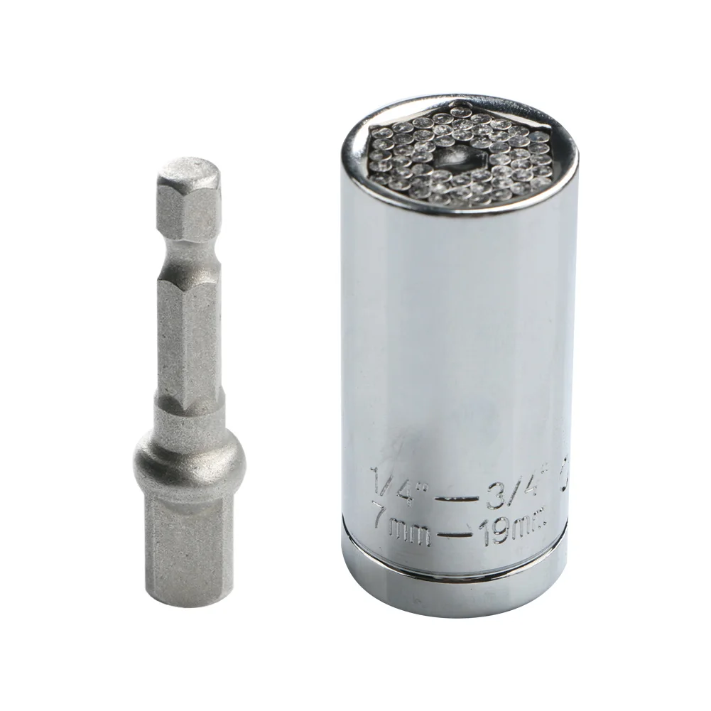 7-19mm Torque Wrench Head Set Socket Universal Sleeve Power Drill Ratchet Bushing Spanner Key Magic Multi Repair Kit Hand Tools
7-19mm Torque Wrench Head Set Socket Universal Sleeve Power Drill Ratchet Bushing Spanner Key Magic Multi Repair Kit Hand Tools