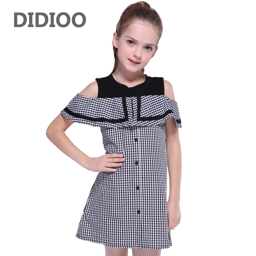 Children Dresses for Girls Summer Off Shoulder Dresses Vestido infantil Girls Plaid Dresses Kids Formal Clothing 6 8 10 12 Years
Children Dresses for Girls Summer Off Shoulder Dresses Vestido infantil Girls Plaid Dresses Kids Formal Clothing 6 8 10 12 Years