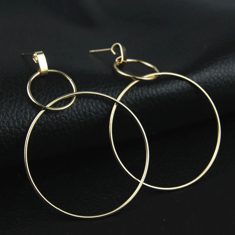 Creative Punk Style Long Gold Earring New Fashion Earring Big Circle Round Shape Earrings Fashion Jewelry For Women Gift e0214
Creative Punk Style Long Gold Earring New Fashion Earring Big Circle Round Shape Earrings Fashion Jewelry For Women Gift e0214