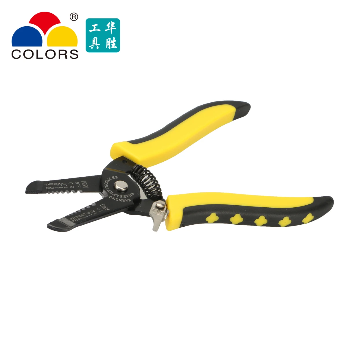 COLORS HS-1041C multi-function cut stripper pliers srtipping capacity 1-6mm2 tools stripping diameter 26mm
COLORS HS-1041C multi-function cut stripper pliers srtipping capacity 1-6mm2 tools stripping diameter 26mm