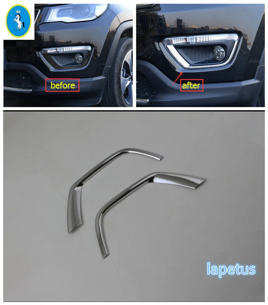 For Jeep Compass 2017 ABS Rear Fog Light Lamp + Front Fog Light Lamp Eyelid Molding Trim 4 Pcs / Set
For Jeep Compass 2017 ABS Rear Fog Light Lamp + Front Fog Light Lamp Eyelid Molding Trim 4 Pcs / Set