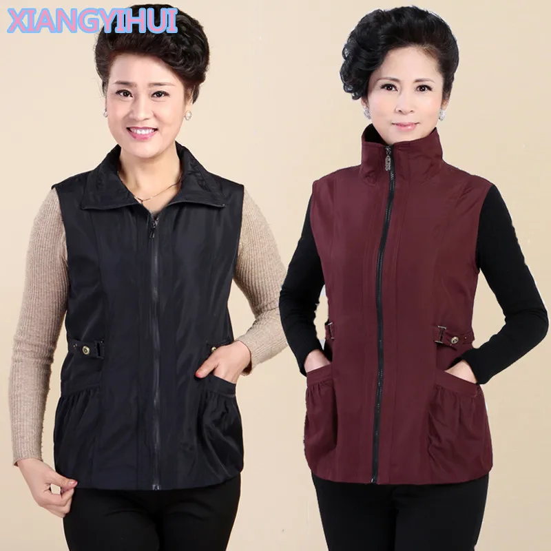 2018 top Spring Autumn Women Sleeveless Jacket Female Vest Slim Coats Vest Coat Fashion Korean Mother waistcoat 4xl
2018 top Spring Autumn Women Sleeveless Jacket Female Vest Slim Coats Vest Coat Fashion Korean Mother waistcoat 4xl