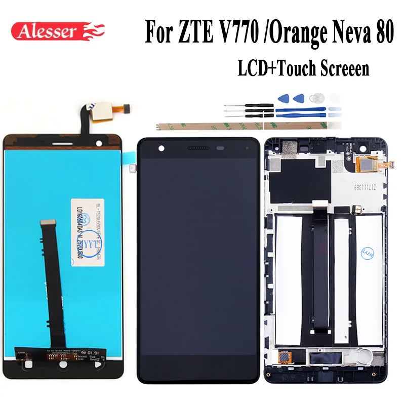 Alesser For ZTE Blade V770 Orange Neva 80 LCD Display and Touch Screen Assembly Repair Parts Mobile Accessories+Tools
Alesser For ZTE Blade V770 Orange Neva 80 LCD Display and Touch Screen Assembly Repair Parts Mobile Accessories+Tools