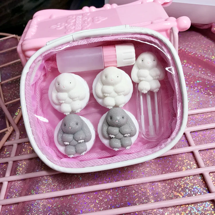Lovely Handmade Rabbit Contact Lens Case Set Travel Lenses Box Contact Lens Box 2 Pairs Container For Contact Lens Gift for girl
Lovely Handmade Rabbit Contact Lens Case Set Travel Lenses Box Contact Lens Box 2 Pairs Container For Contact Lens Gift for girl