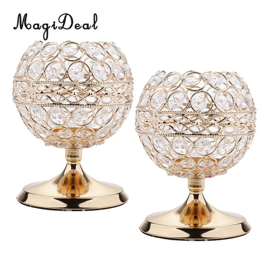 2pcs Vintage Shining Crystal Alloy Candle Holders Wedding Centerpieces Candlesticks Set for Dining Table Decorations Gifts
2pcs Vintage Shining Crystal Alloy Candle Holders Wedding Centerpieces Candlesticks Set for Dining Table Decorations Gifts