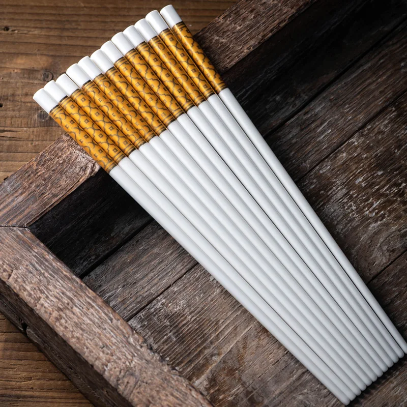 10 pairs Chinese Design Ceramic Chopsticks Chinese Environmental Protection Bone Porcelain Chopsticks Length 24cm Tableware
10 pairs Chinese Design Ceramic Chopsticks Chinese Environmental Protection Bone Porcelain Chopsticks Length 24cm Tableware