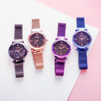 Luxury Starry Sky Magnetic Ladies Clock Rose Gold Women Watches Fashion Casual Waterproof Rhinestone Female Wristwatches ulzzang
Luxury Starry Sky Magnetic Ladies Clock Rose Gold Women Watches Fashion Casual Waterproof Rhinestone Female Wristwatches ulzzang