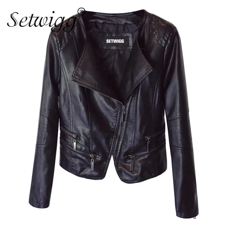 SETWIGG Women Fashion Faux Leather Motorcycle Jacket Coat Collarless Synthetic Leather Zipper Punk Short Coat Outerwear
SETWIGG Women Fashion Faux Leather Motorcycle Jacket Coat Collarless Synthetic Leather Zipper Punk Short Coat Outerwear