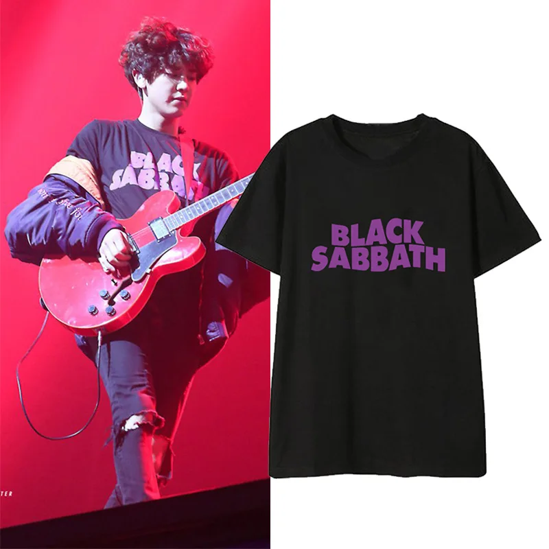 Exo Park Chanyeol Black Sabbath New Arrival Same Printing O Neck T-shirt Fashion Unisex Loose Kpop K-pop Short Sleeve T Shirt
Exo Park Chanyeol Black Sabbath New Arrival Same Printing O Neck T-shirt Fashion Unisex Loose Kpop K-pop Short Sleeve T Shirt