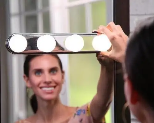 4 LED Bulbs Make Up Mirror Light Super Bright Cosmetic Mirror Light Kit Battery Powered Makeup Mirror LED Light
4 LED Bulbs Make Up Mirror Light Super Bright Cosmetic Mirror Light Kit Battery Powered Makeup Mirror LED Light