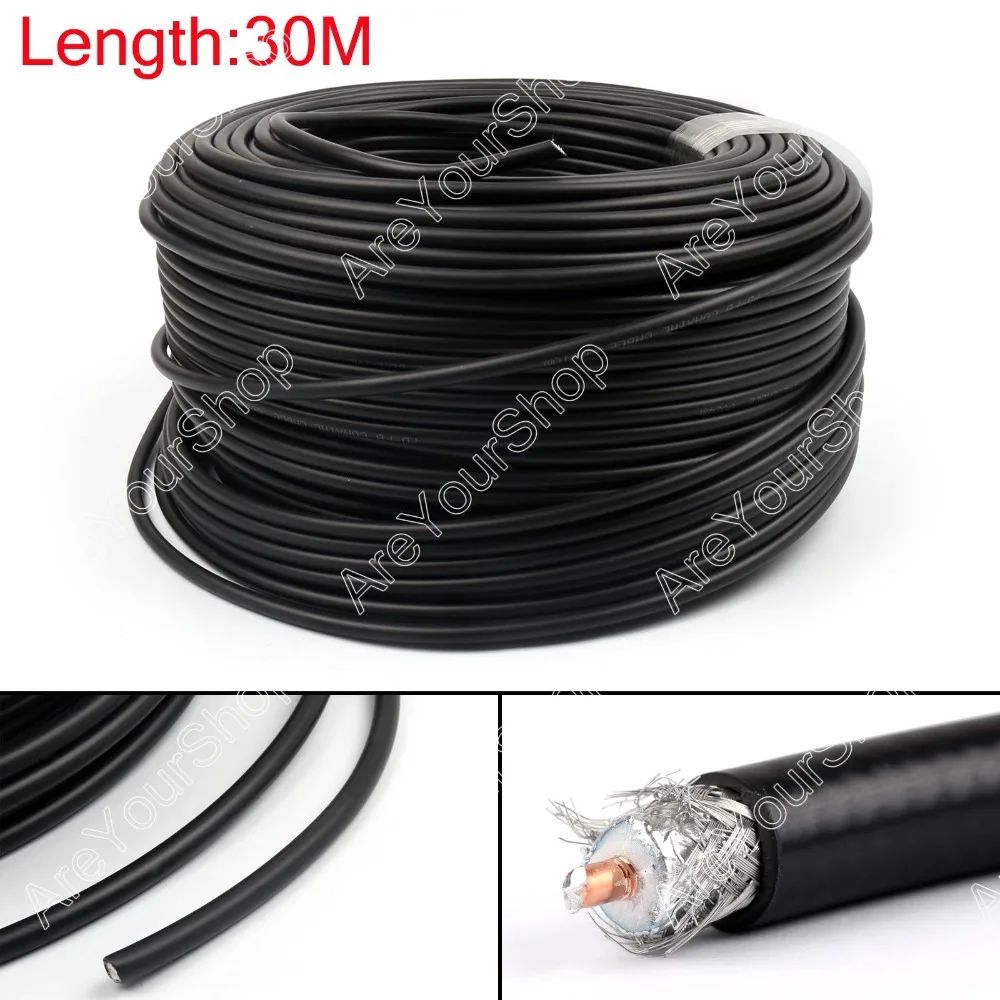 Areyourshop Sale 3000cm RG8 / KSR400 RF Coaxial Cable Connector Coax shielded Pigtail 98ft Plug Jac
Areyourshop Sale 3000cm RG8 / KSR400 RF Coaxial Cable Connector Coax shielded Pigtail 98ft Plug Jac