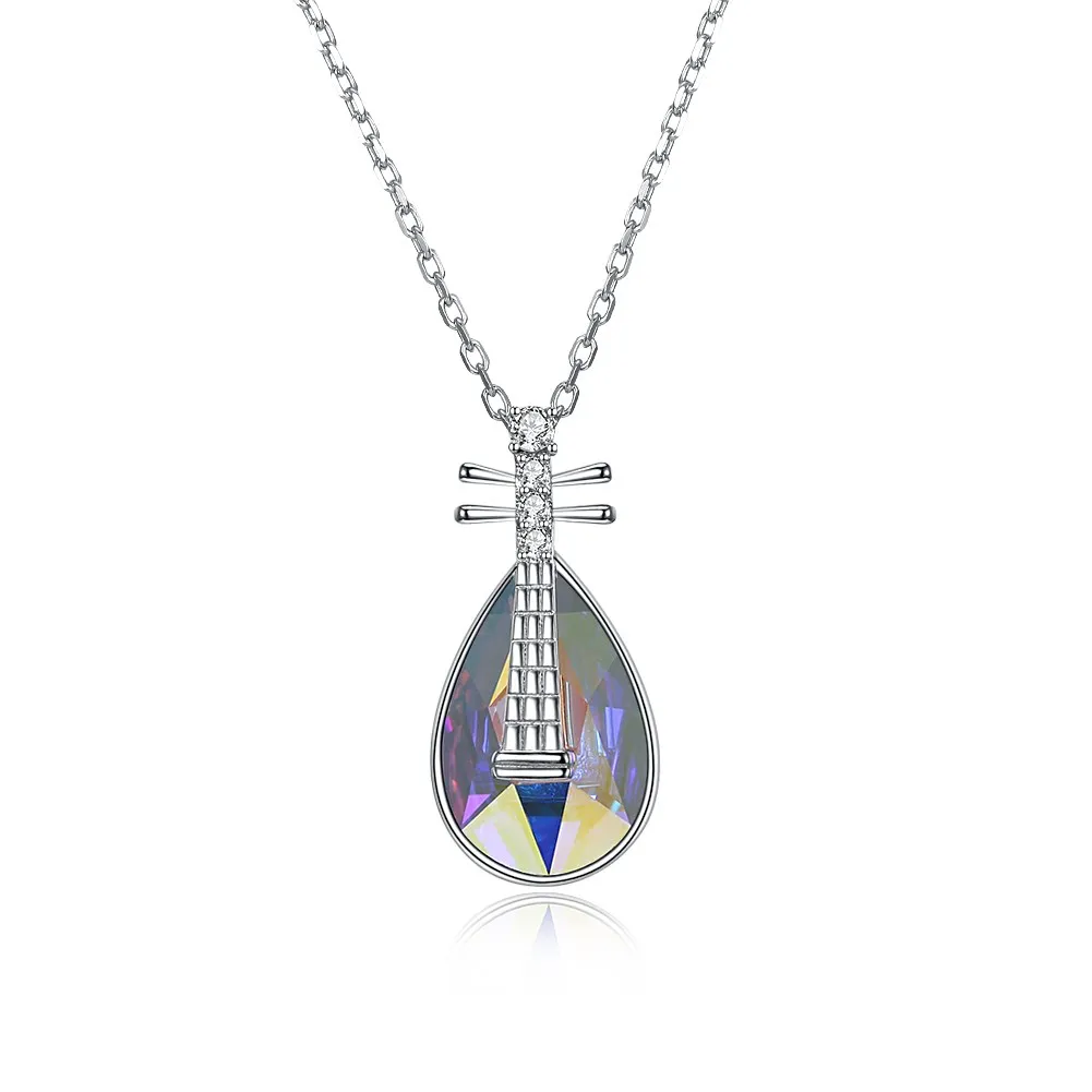 INALIS Beautiful Crystals from Swarovski 925 Sterling Silver Lute Violin Crystal Pendant Necklaces for Women 2018 Statement
INALIS Beautiful Crystals from Swarovski 925 Sterling Silver Lute Violin Crystal Pendant Necklaces for Women 2018 Statement