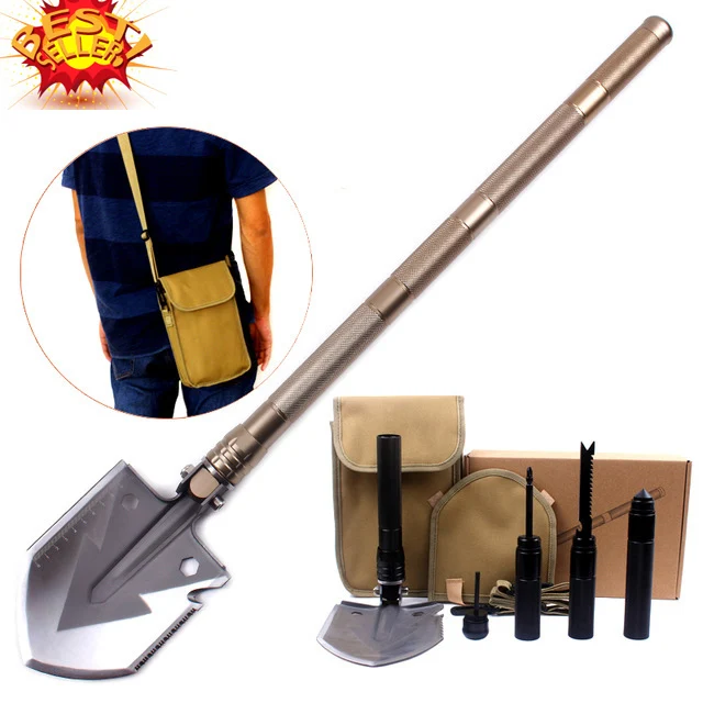 Image 2016 Hot  selling  Professional Military Tactical Multifunction Shovel Outdoor Camping Survival Folding Spade Tool Equipment