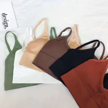 Womens Sexy Deep V-Neck Bralette Underwear Ribbed Striped Solid Color Crop Top Push Up Padded U Backless Camisole Wire Free Vest
Womens Sexy Deep V-Neck Bralette Underwear Ribbed Striped Solid Color Crop Top Push Up Padded U Backless Camisole Wire Free Vest