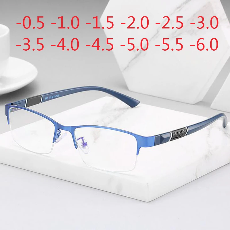 Prescription Eyeglasses Rectangle Half Frame Design Optical Glasses Myopia Resin Lenses Spectacles -0.5 -1 -1.5 -2 -2.5 -3 -5 -6
Prescription Eyeglasses Rectangle Half Frame Design Optical Glasses Myopia Resin Lenses Spectacles -0.5 -1 -1.5 -2 -2.5 -3 -5 -6