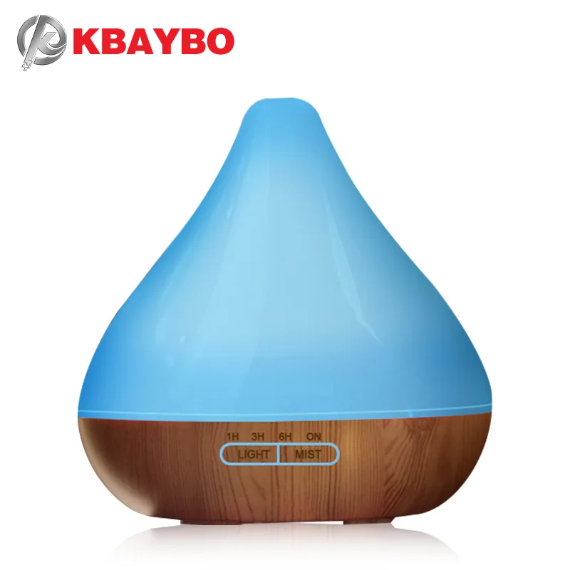 

ejoai Essential Oil Diffuser, 300ml Wood Grain Aroma Diffuser with Cool Mist and 7 Changing Colors Light Ultrasonic Humidifier