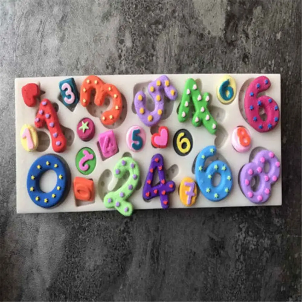 0-9 Beautiful Numbers 3D Silicone Mold with Stick Hole Cookware Dining Bar Non-Stick Cake Decorating Fondant Mold
0-9 Beautiful Numbers 3D Silicone Mold with Stick Hole Cookware Dining Bar Non-Stick Cake Decorating Fondant Mold