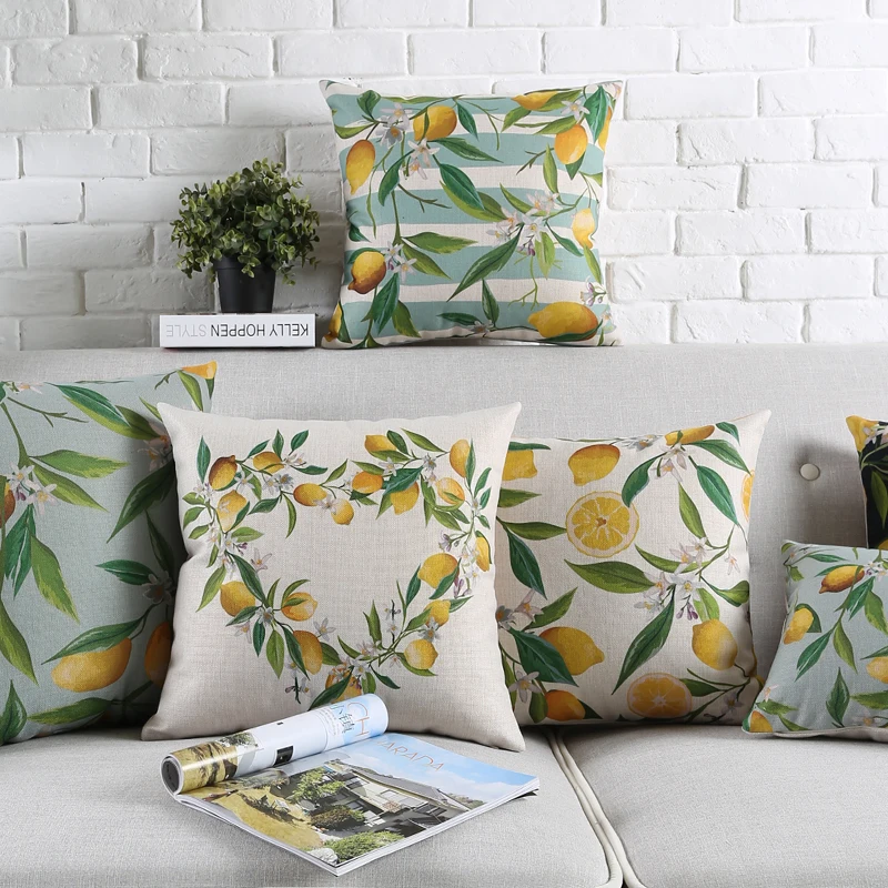 Lemon Cushion Cover Flower Green Plant Pillow Cover LOVE Heart Thick Linen Cotton Bedroom Sofa Decoration
Lemon Cushion Cover Flower Green Plant Pillow Cover LOVE Heart Thick Linen Cotton Bedroom Sofa Decoration