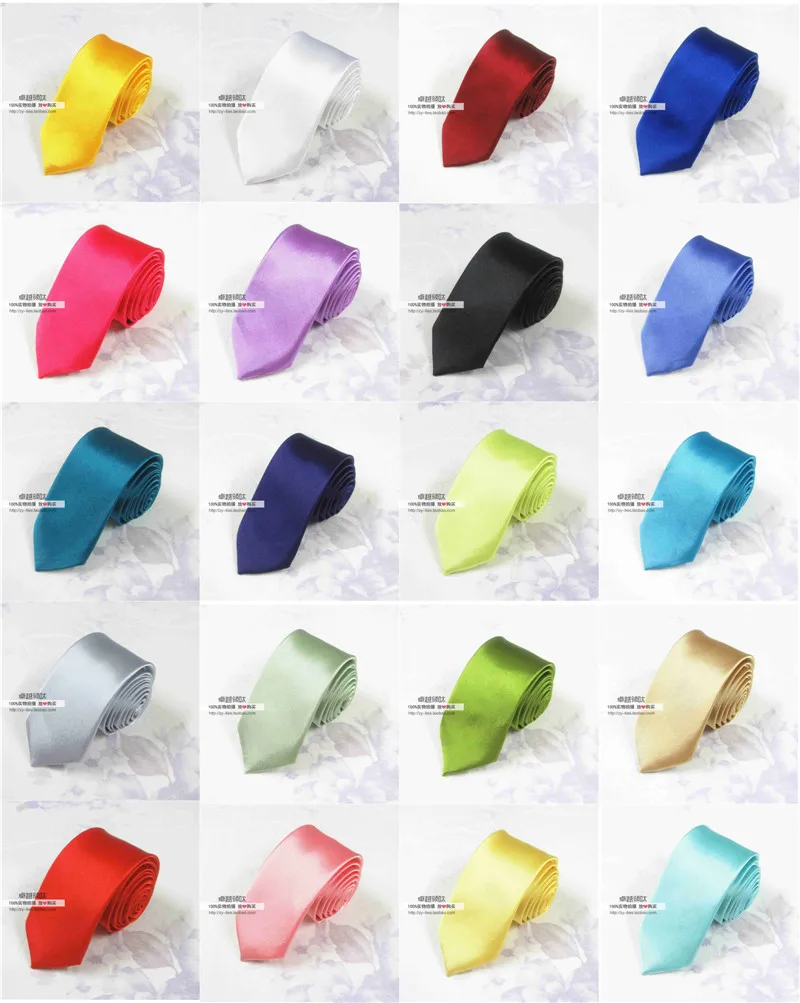 20 Colors New Brand Fashion Slim Narrow Necktie Ties Skinny Solid Satin Red Blue Tie for Men Pajaritas Gravata 5CM
20 Colors New Brand Fashion Slim Narrow Necktie Ties Skinny Solid Satin Red Blue Tie for Men Pajaritas Gravata 5CM