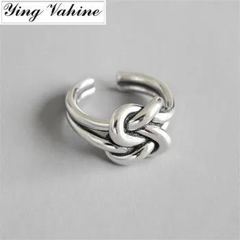 ying Vahine New Adjustable Silver 925 Ring Jewelry Vintage Knots Open Rings for Women anillos plata 925 para mujer
ying Vahine New Adjustable Silver 925 Ring Jewelry Vintage Knots Open Rings for Women anillos plata 925 para mujer