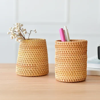 Mini Small Natural Pen Holder Desktop Boxes Originality Art Brush Pot Photo Props Simple Box Little Stationery Holders
Mini Small Natural Pen Holder Desktop Boxes Originality Art Brush Pot Photo Props Simple Box Little Stationery Holders