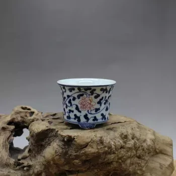 Ancient Porcelain Blue-and-white Glazed Red-twisted Branch Lotus-pattern Flower Pot
Ancient Porcelain Blue-and-white Glazed Red-twisted Branch Lotus-pattern Flower Pot