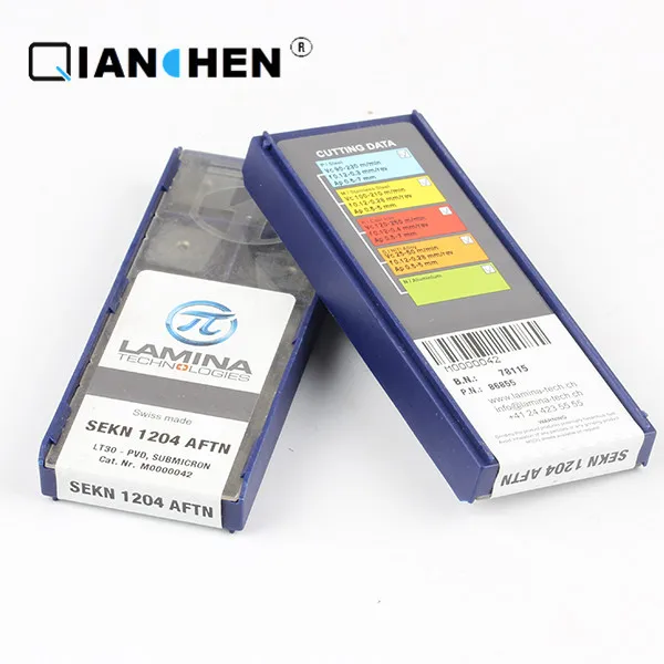 Genuine original high quality high-performance LAMINA SEKN 1204 AFTN LT30 (10pcs/lot) tungsten Carbide Cutting tools inserts
Genuine original high quality high-performance LAMINA SEKN 1204 AFTN LT30 (10pcs/lot) tungsten Carbide Cutting tools inserts