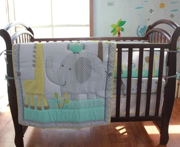 Elephant Giraffe Baby Bedding Set Cot Crib Bedding Set for Girls Boys Includes Cuna Quilt Baby Bed Bumper Sheet Skirt
Elephant Giraffe Baby Bedding Set Cot Crib Bedding Set for Girls Boys Includes Cuna Quilt Baby Bed Bumper Sheet Skirt