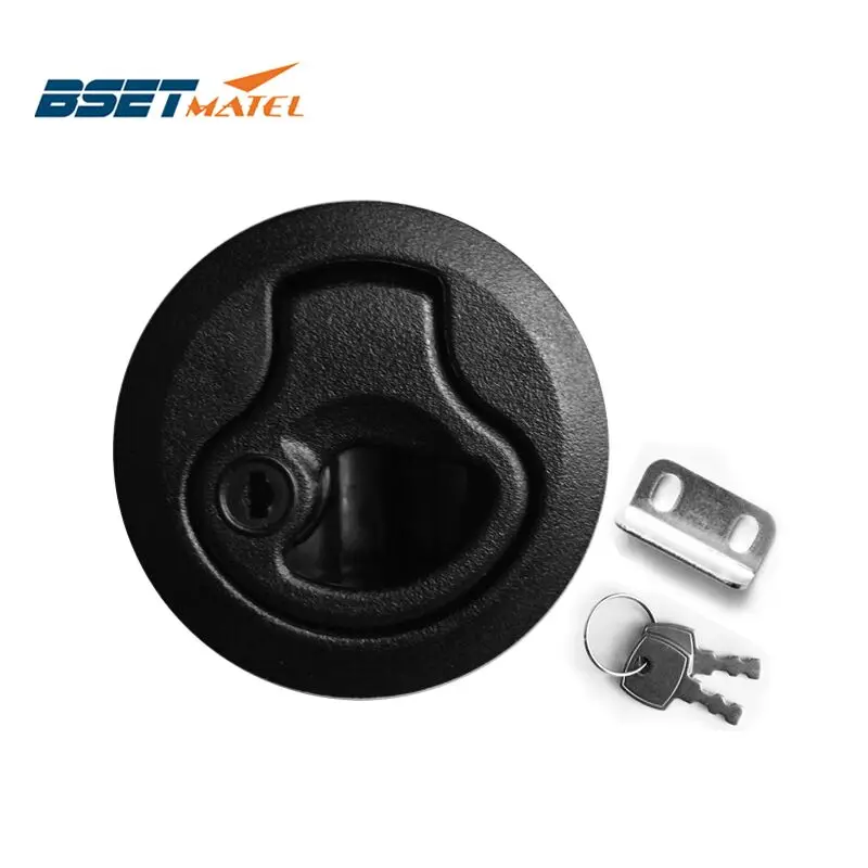 BEST MATEL Black Locking lift handle Deck Hatch Flush pull Latch with key can locking marine hardware yacht parts accessories
BEST MATEL Black Locking lift handle Deck Hatch Flush pull Latch with key can locking marine hardware yacht parts accessories