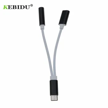 Kebidu Mini USB Type-C Audio Charging Adapter 3.5mm Headphone Jack Type C Male to Female with Charging Converter For Xiaomi
Kebidu Mini USB Type-C Audio Charging Adapter 3.5mm Headphone Jack Type C Male to Female with Charging Converter For Xiaomi