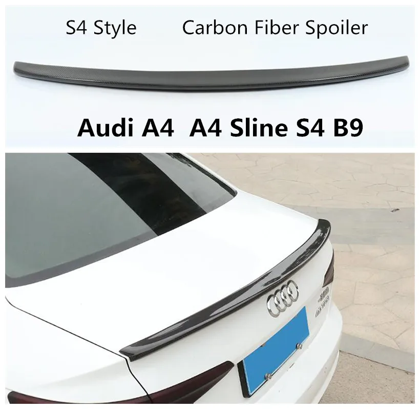 S4 Style Carbon Fiber Spoiler For Audi A4 Sline S4 B9 2017 2018 2019 Rear Wing Spoilers High Quality Car Accessories
S4 Style Carbon Fiber Spoiler For Audi A4 Sline S4 B9 2017 2018 2019 Rear Wing Spoilers High Quality Car Accessories
