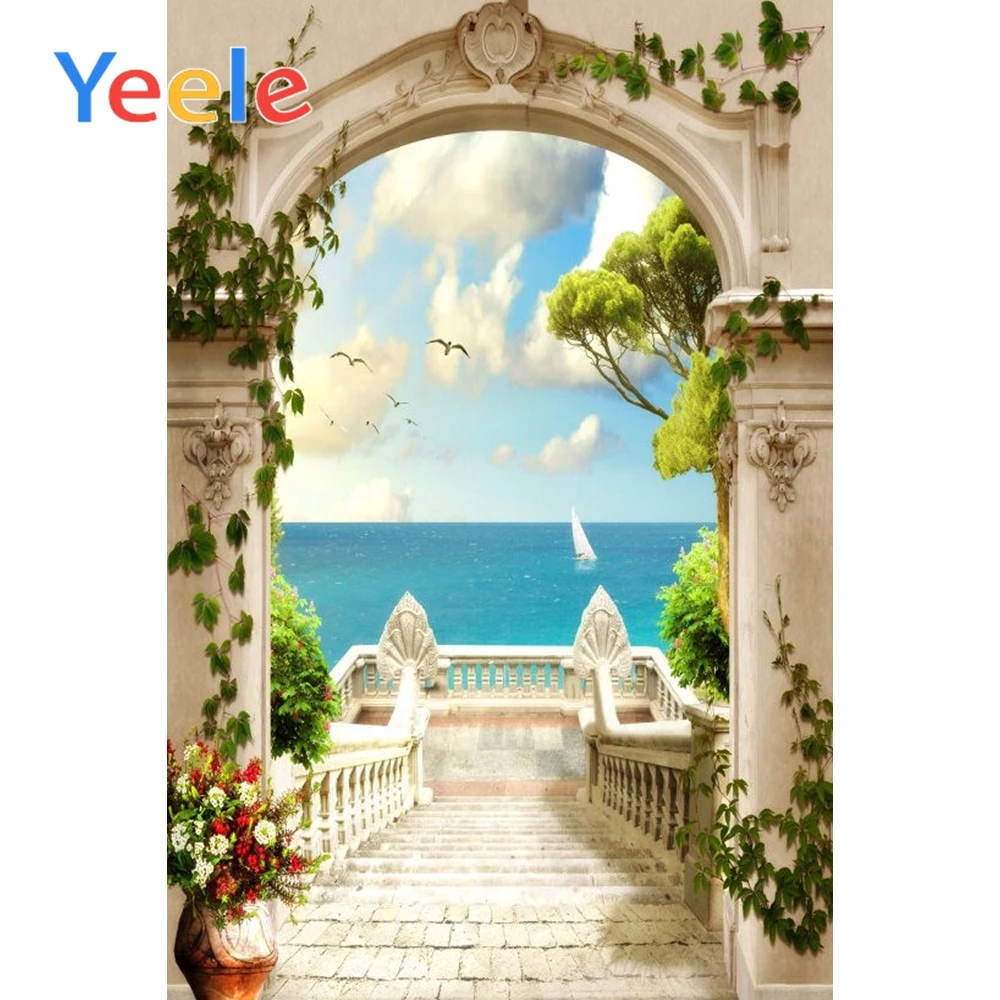 Yeele Palace Arch Stairs Seaside Scenery Photography Backgrounds Landscape Vinyl Custom Camera Backdrops Cloth For Photo Studio
Yeele Palace Arch Stairs Seaside Scenery Photography Backgrounds Landscape Vinyl Custom Camera Backdrops Cloth For Photo Studio