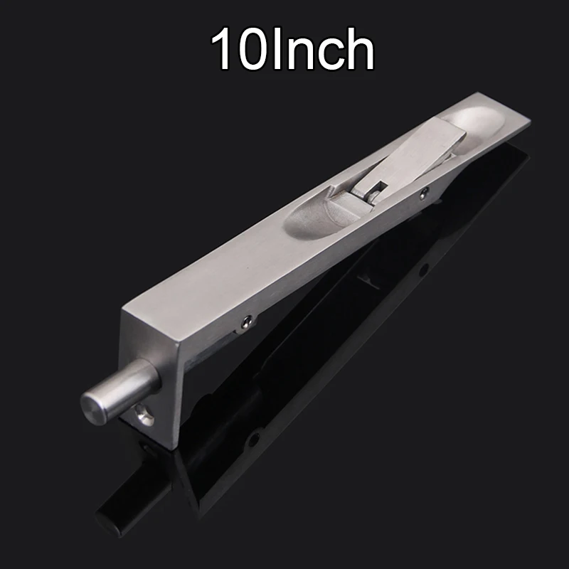HOT 2PCS SUS304 Stainless Steel Security Door Bolts Lever Action Flush Latch Slide Concealed Double Door Bolts 10''=257mm Length
HOT 2PCS SUS304 Stainless Steel Security Door Bolts Lever Action Flush Latch Slide Concealed Double Door Bolts 10''=257mm Length
