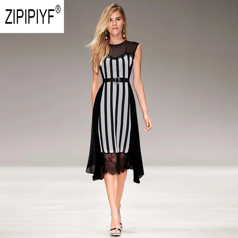 Sexy Fashion Women Office Lady Dresses Striped Lace Patchwork Asymmetric Hem Elegant Dresses Casual See Through Dresses Z1787
Sexy Fashion Women Office Lady Dresses Striped Lace Patchwork Asymmetric Hem Elegant Dresses Casual See Through Dresses Z1787