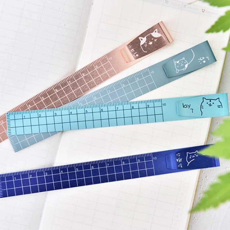 Novelty Cartoon Cat Aluminum Ruler Metal Cat Straight Ruler for School Kids 20pcs/lot
Novelty Cartoon Cat Aluminum Ruler Metal Cat Straight Ruler for School Kids 20pcs/lot