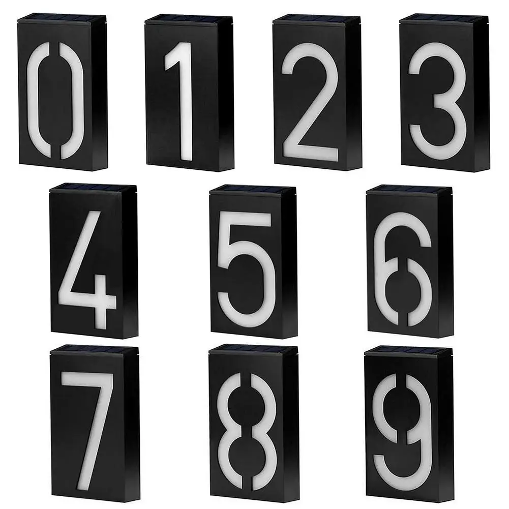 Solar Digital Doorplate Lighting Control Solar Wall Light LED House Number Villa Garden Light
Solar Digital Doorplate Lighting Control Solar Wall Light LED House Number Villa Garden Light