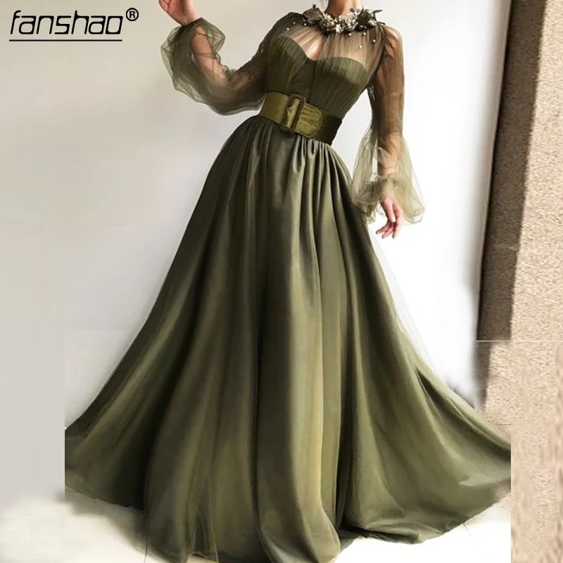 Formal Green Muslim Evening Dresses 2019 A-line High neck Beaded Dubai Saudi Arabic Long Evening Gown Prom Dress
Formal Green Muslim Evening Dresses 2019 A-line High neck Beaded Dubai Saudi Arabic Long Evening Gown Prom Dress