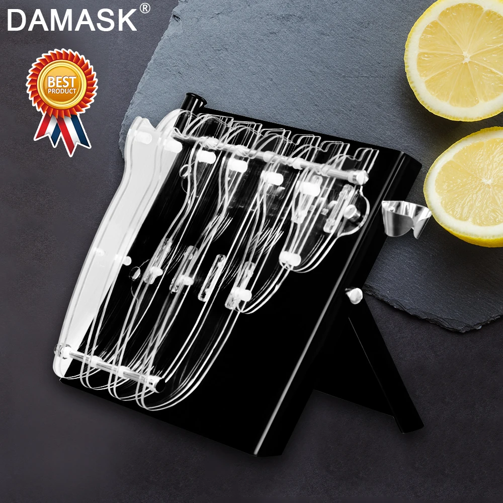 Damask Holder Multifunctional Plastic Holder Acrylic Kitchen Knife Block For Metal Knife Stand Sooktops Tube Shelf Chromophous
Damask Holder Multifunctional Plastic Holder Acrylic Kitchen Knife Block For Metal Knife Stand Sooktops Tube Shelf Chromophous