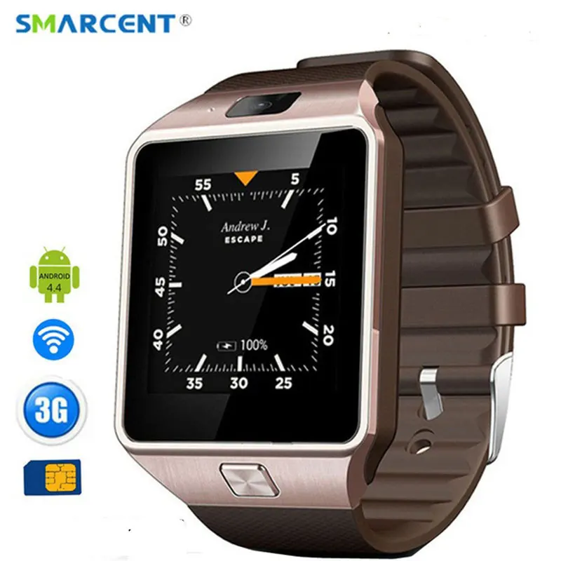 SMARCENT 3G WIFI QW09 Android Smart Watch 512MB/4GB Bluetooth 4.0 Real-Pedometer SIM Card Call Anti-lost Smartwatch DZ09 GT08
SMARCENT 3G WIFI QW09 Android Smart Watch 512MB/4GB Bluetooth 4.0 Real-Pedometer SIM Card Call Anti-lost Smartwatch DZ09 GT08