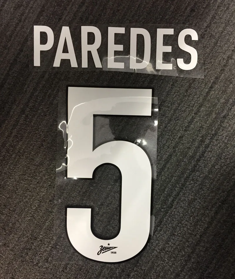Russian Football League Customize Nameset #5 Paredes Name Number Printing Can Customize Any Name Number Soccer Patch
Russian Football League Customize Nameset #5 Paredes Name Number Printing Can Customize Any Name Number Soccer Patch