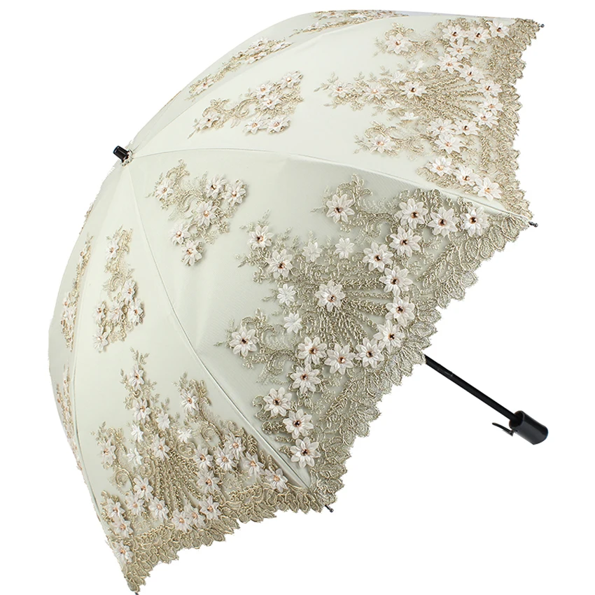 Double Sunscreen Umbrella UV Protection Lace Flower Embroidery umbrella rain women mini umbrella Folding Dual-use Sun Umbrella
Double Sunscreen Umbrella UV Protection Lace Flower Embroidery umbrella rain women mini umbrella Folding Dual-use Sun Umbrella