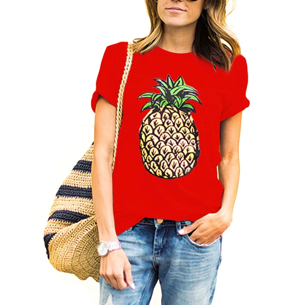 New Summer Fashion Harajuku Punk Pineapple print Black T Shirt Women Tops Casual Short Sleeve T-Shirt Autumn Ladies Shirt
New Summer Fashion Harajuku Punk Pineapple print Black T Shirt Women Tops Casual Short Sleeve T-Shirt Autumn Ladies Shirt
