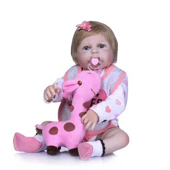 Nicery 22inch 55cm Bebe Reborn Doll Hard Silicone Boy Girl Toy Reborn Baby Doll Gift for Child Grey and Pink Bib Baby Doll
Nicery 22inch 55cm Bebe Reborn Doll Hard Silicone Boy Girl Toy Reborn Baby Doll Gift for Child Grey and Pink Bib Baby Doll